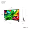 TV LG 55QNED85A3C 55 polegadas 4K QNED evo Smart TV, WebOS, Motion Pro, Wi‑Fi, Ethernet, DVB-T/T2, preto