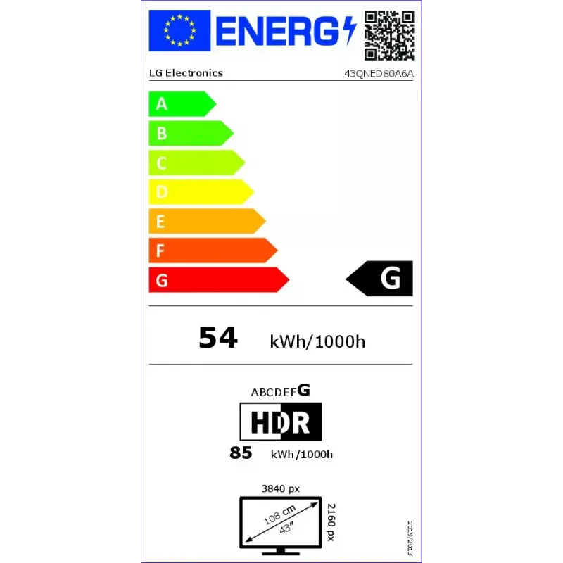 TV LG QNED 43QNED80A3A 109,2 cm (43
