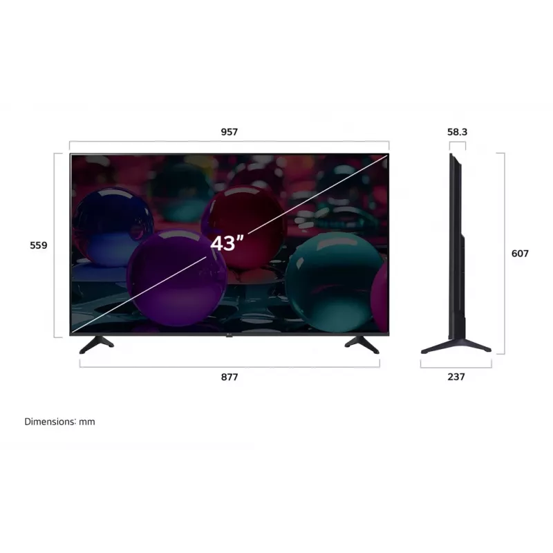 TV LG UHD AI 43UA73003LA 109,2 cm (43