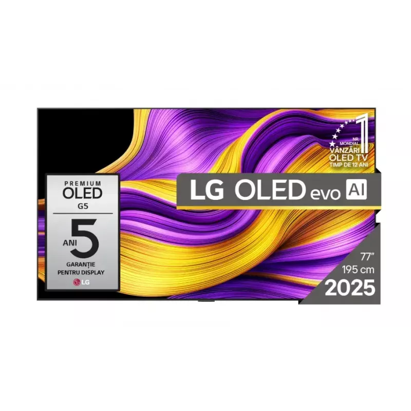 TV LG OLED evo AI OLED77G51LW 195,6 cm (77 inch) 4K Ultra HD Smart TV Wi-Fi preto