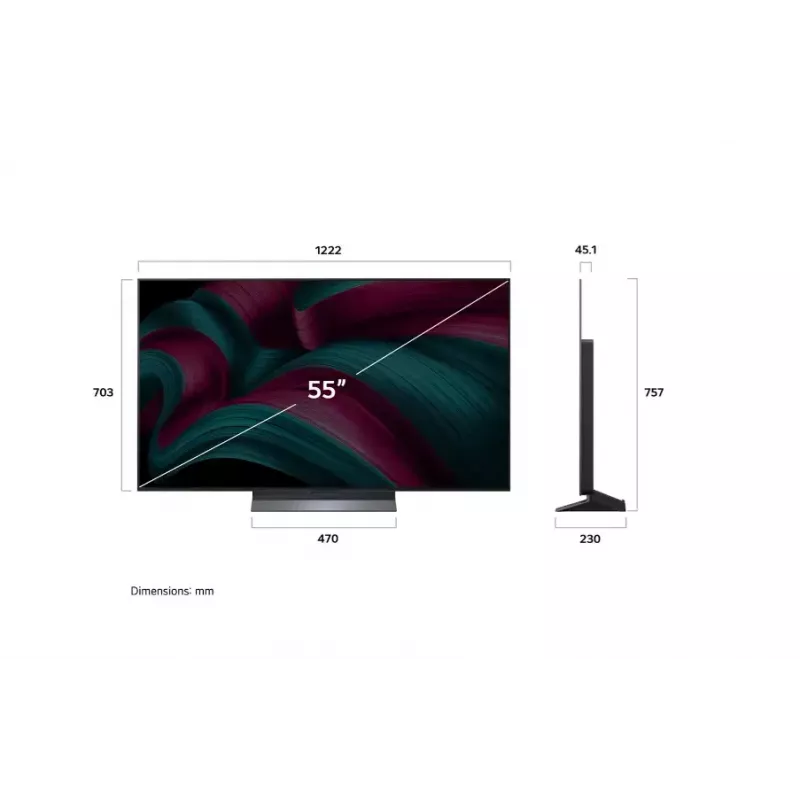 TV LG OLED evo AI OLED55C51LA 139,7 cm (55