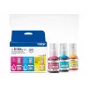 Frascos de tinta Brother BTD100CLVAL magenta, ciano, amarelo — tinta original a cores, 5000 páginas de autonomia