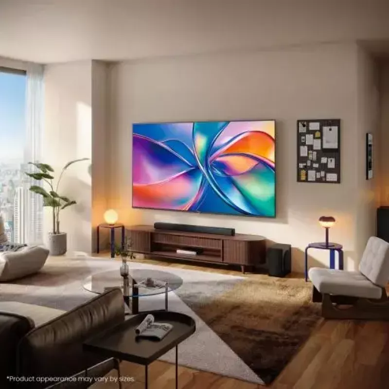 Hisense 65E7Q Smart TV de 65 polegadas (165,1 cm) 4K Ultra HD QLED, VIDAA OS, Wi-Fi, preto