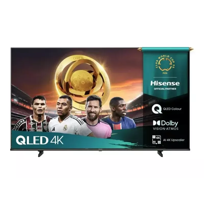 Hisense 65E7Q Smart TV de 65 polegadas (165,1 cm) 4K Ultra HD QLED, VIDAA OS, Wi-Fi, preto