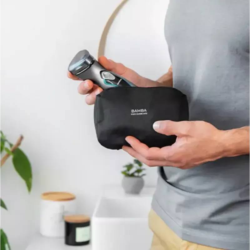 Máquina de barbear rotativa Cecotec 04199 para homem com aparador Titan e cabeça 3D