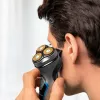 Máquina de barbear rotativa Cecotec 04199 para homem com aparador Titan e cabeça 3D
