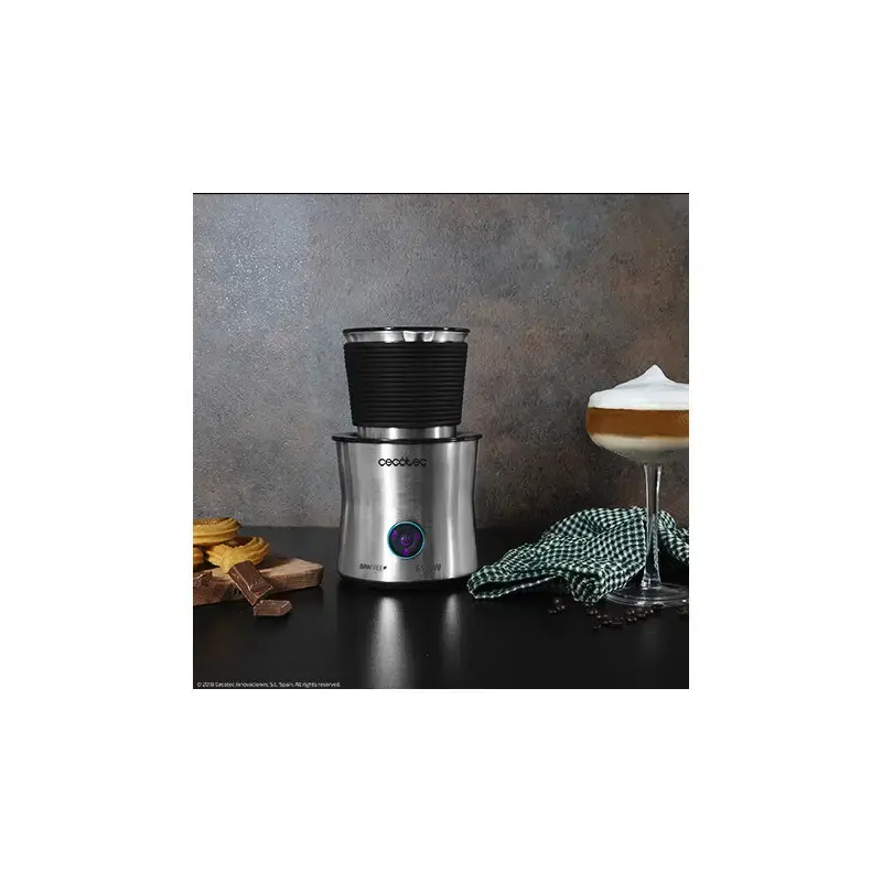 Cecotec Power Moka Spume 5000 espumador de leite, 650 W, 400 ml, 4 modos (espuma quente/fria, aquecimento, chocolate quente)