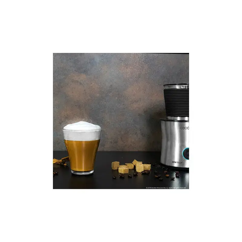 Cecotec Power Moka Spume 5000 espumador de leite, 650 W, 400 ml, 4 modos (espuma quente/fria, aquecimento, chocolate quente)