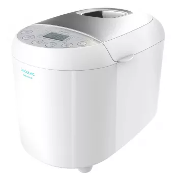 Máquina de fazer pão CECOTEC Bread&Co 1000 Delicious — 550 W, máx. 1 kg, branca