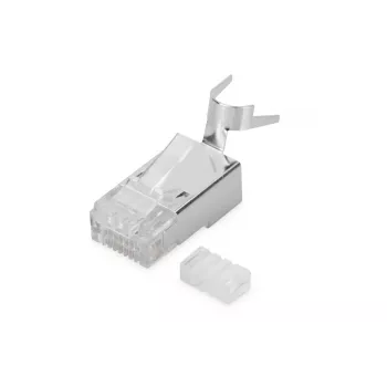 Ficha modular DIGITUS para cabo redondo, CAT6A, blindada
