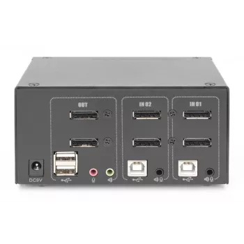 DIGITUS 2 portas DisplayPort DualView 60 Hz 4K 60fp suporte multiplataforma