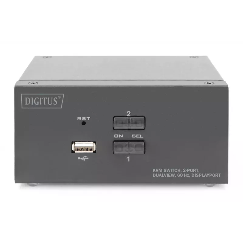 DIGITUS 2 portas DisplayPort DualView 60 Hz 4K 60fp suporte multiplataforma