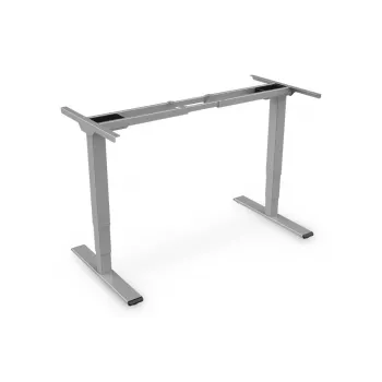 Base de mesa com regulação elétrica de altura Digitus, motor duplo, capacidade de carga 100 kg, cinzento