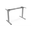Base de mesa com regulação elétrica de altura Digitus, motor duplo, capacidade de carga 100 kg, cinzento