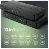 Axagon HMC-U4 dock USB4, 3x USB-A, 2x USB-C, HDMI & DP 8K/30Hz, RJ-45, SD/mSD, áudio, PD 100W
