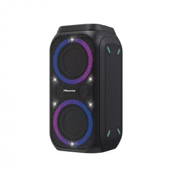 Altifalante de festa portátil HISENSE Party Rocker 160 — 160 W RMS, 2.0 canais, IPX4, preto, 6,3 kg