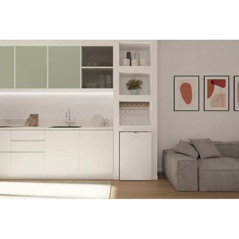 Candy CNOQ2S58EW Combinado frigorífico-congelador Independente 114 L E Branco