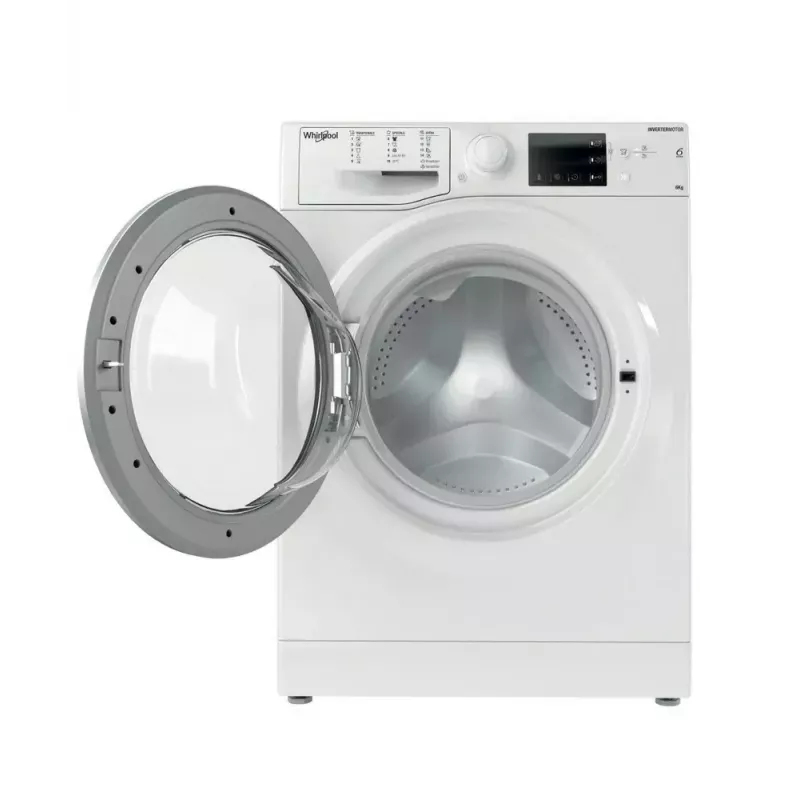 Whirlpool WRBSB 6249 W EU máquina de lavar roupa de carregamento frontal, 6 kg, 1200 rpm, classe energética C, profundidade 43 cm, branca