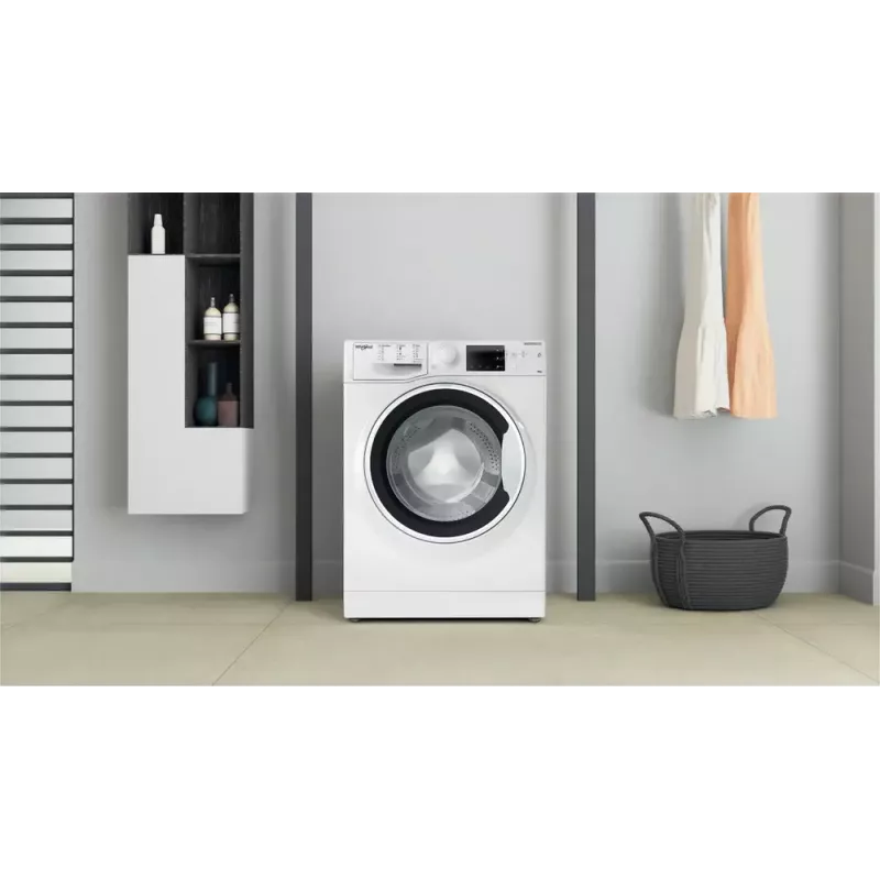 Whirlpool WRBSB 6249 W EU máquina de lavar roupa de carregamento frontal, 6 kg, 1200 rpm, classe energética C, profundidade 43 cm, branca
