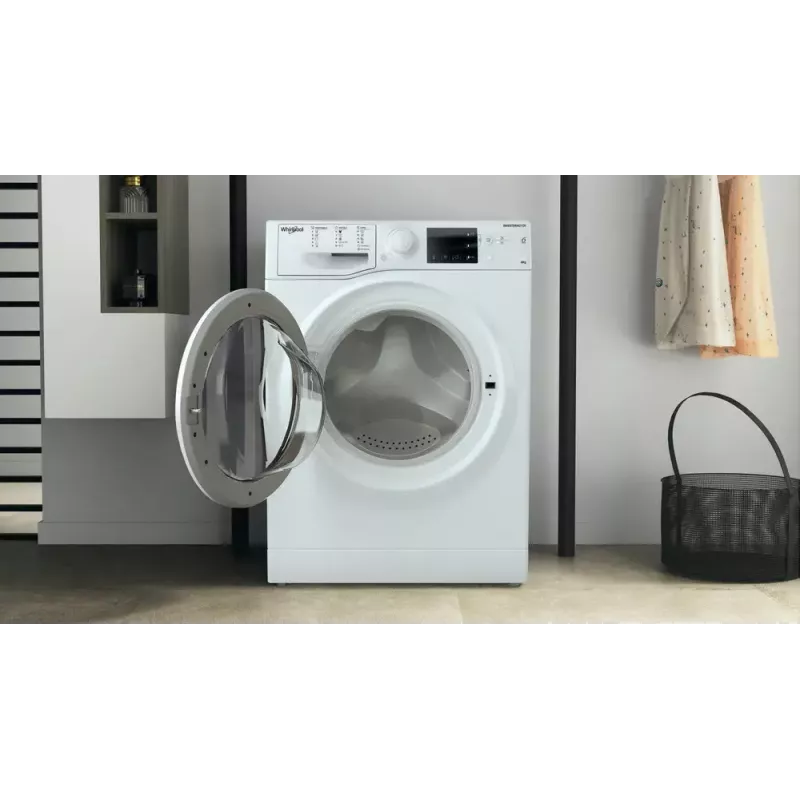 Whirlpool WRBSB 6249 W EU máquina de lavar roupa de carregamento frontal, 6 kg, 1200 rpm, classe energética C, profundidade 43 cm, branca