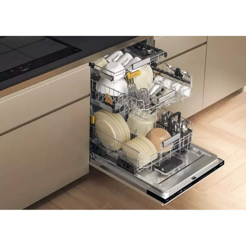 Máquina de lavar loiça encastrável WHIRLPOOL W8I HP42 L — 14 conjuntos de louça, 42 dB, tamanho completo 60 cm