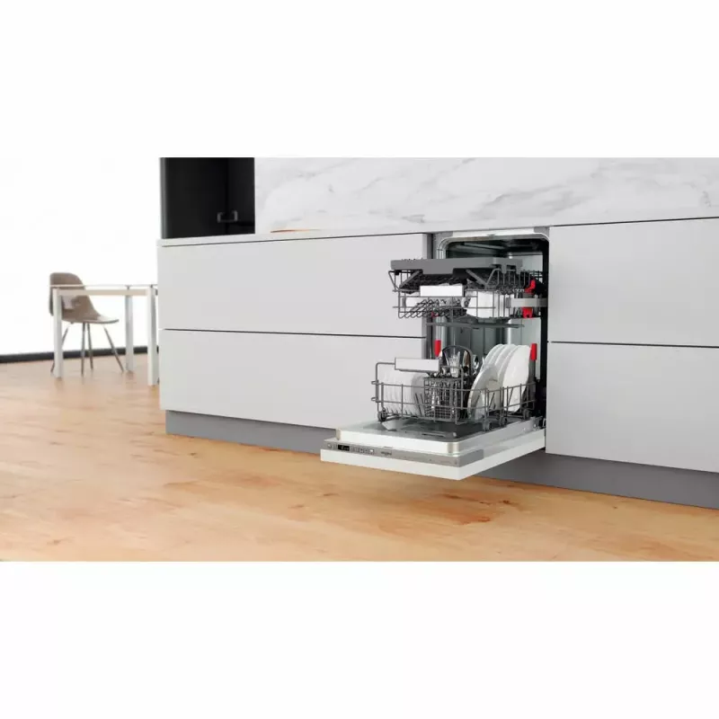 Máquina de lavar loiça encastrável estreita WHIRLPOOL WSIO 3T223 PCE X — 10 conjuntos de louça, 43 dB, 45 cm