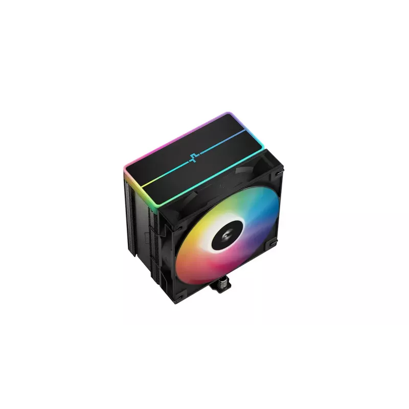 Arrefecedor de CPU a ar DeepCool AG500 BK ARGB V2 — arrefecedor torre para sockets Intel e AMD, dissipador de lamelas empilhadas, iluminação ARGB