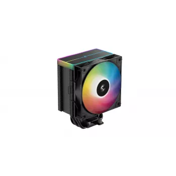 Arrefecedor de CPU a ar DeepCool AG500 BK ARGB V2 — arrefecedor torre para sockets Intel e AMD, dissipador de lamelas empilhadas, iluminação ARGB