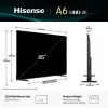 Hisense 85A6Q 85" (216 cm) 4K Ultra HD Smart TV, VIDAA, Dolby Vision, Wi-Fi, preto