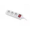 Extensão elétrica Lanberg PS1-03E-0150-W 1,5 m 3 tomadas AC Interior Branco