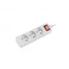 Extensão elétrica Lanberg PS1-03E-0150-W 1,5 m 3 tomadas AC Interior Branco