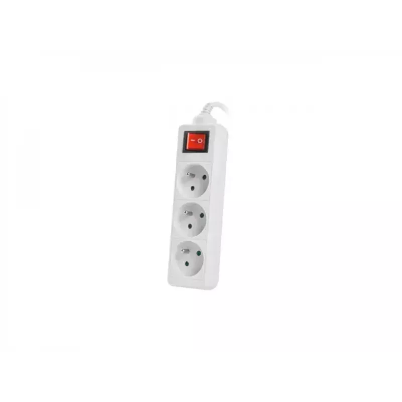 Extensão elétrica Lanberg PS1-03E-0150-W 1,5 m 3 tomadas AC Interior Branco