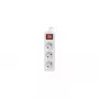 Extensão elétrica Lanberg PS1-03E-0150-W 1,5 m 3 tomadas AC Interior Branco