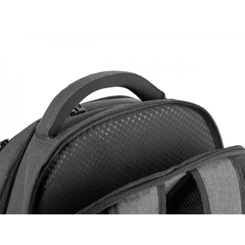 Mochila urbana NATEC NTO-2226 — poliéster, 160×325×465 mm, preto/cinzento