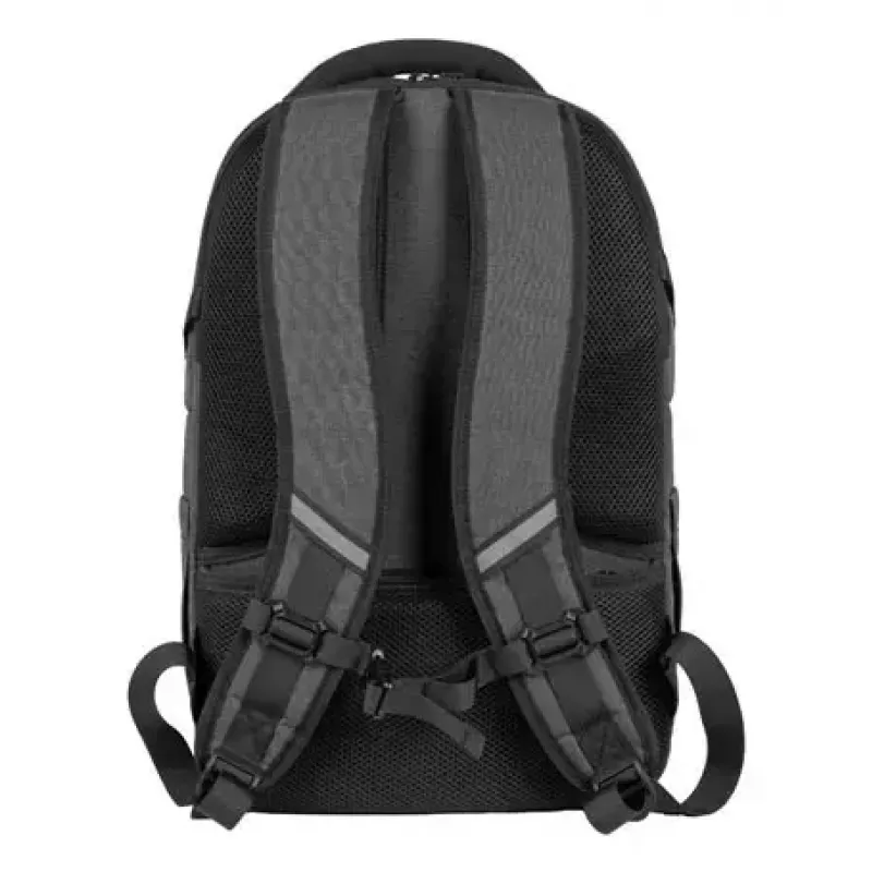 Mochila urbana NATEC NTO-2226 — poliéster, 160×325×465 mm, preto/cinzento