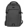 Mochila urbana NATEC NTO-2226 — poliéster, 160×325×465 mm, preto/cinzento