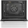 Fogão independente Beko FBM62330GWDTN elétrico gás preto branco 72L A
