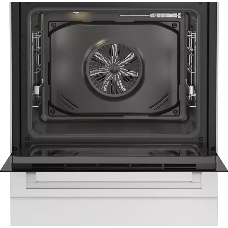 Fogão independente Beko FBM62330GWDTN elétrico gás preto branco 72L A