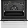 Fogão independente Beko FBM62330GWDTN elétrico gás preto branco 72L A