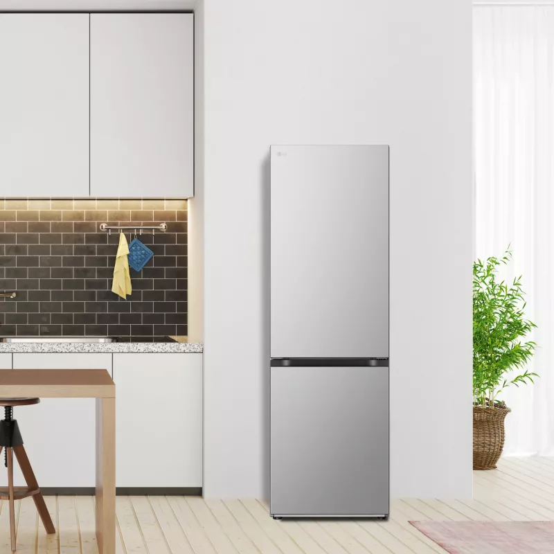 Combinado frigorífico-congelador LG GBV21L0EPY, independente 344 L (234 L frigorífico / 110 L congelador), No Frost, Inverter, prateado