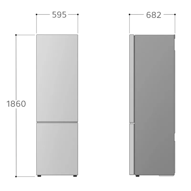 Combinado frigorífico-congelador LG GBV21L0EPY, independente 344 L (234 L frigorífico / 110 L congelador), No Frost, Inverter, prateado