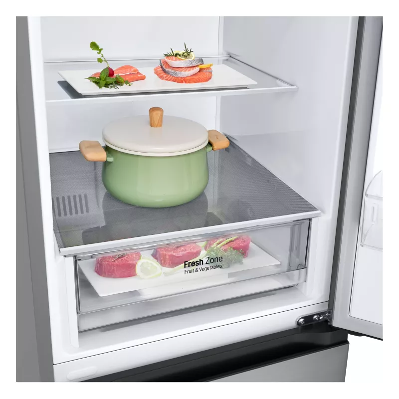Combinado frigorífico-congelador LG GBV21L0EPY, independente 344 L (234 L frigorífico / 110 L congelador), No Frost, Inverter, prateado