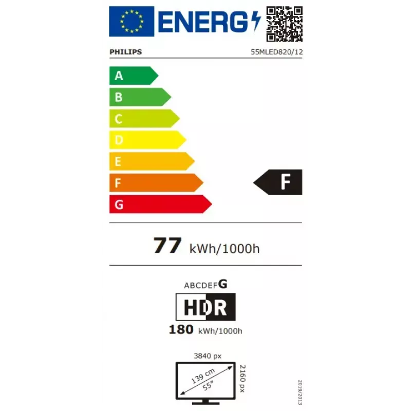 Philips 139,7 cm (55 polegadas) 4K Ultra HD Smart TV Wi-Fi preto