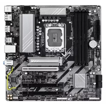 Placa-mãe GIGABYTE B860M DS3H - CPUs Intel Core Ultra Series, VRM 5+1+2+1 fases, até 9066MHz DDR5, 1xPCIe 5.0 + 1xPCIe 4.0 M.2, 2.5GbE LAN, USB 3.2 Gen 2
