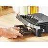 Grelhador de contacto Tefal Inicio Compact GC270D10 — retangular 1000 W, grelha superior, preto/aço inoxidável