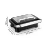 Grelhador de contacto Tefal Inicio Compact GC270D10 — retangular 1000 W, grelha superior, preto/aço inoxidável