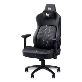 Cadeira gaming Acer PGC371 Cadeira gaming universal Preta, Azul — plataforma universal, preto/azul