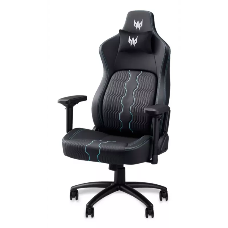 Cadeira gaming Acer PGC371 Cadeira gaming universal Preta, Azul — plataforma universal, preto/azul