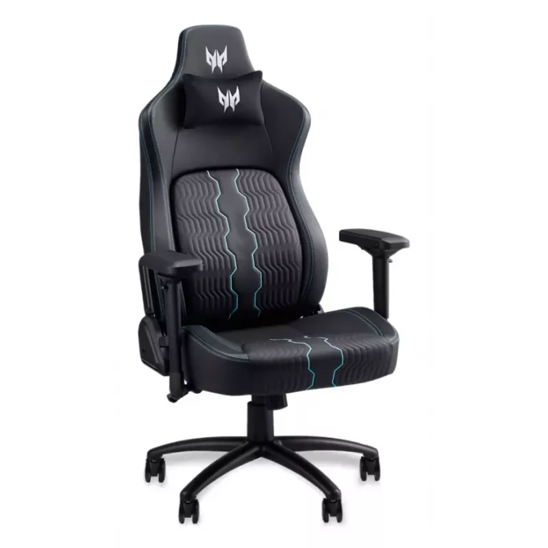 Cadeira gaming Acer PGC371 Cadeira gaming universal Preta, Azul — plataforma universal, preto/azul