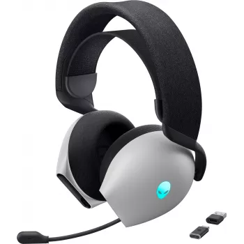 Headset Alienware AW725H Com fios e sem fios Arco Gaming USB Type-C Preto, Branco